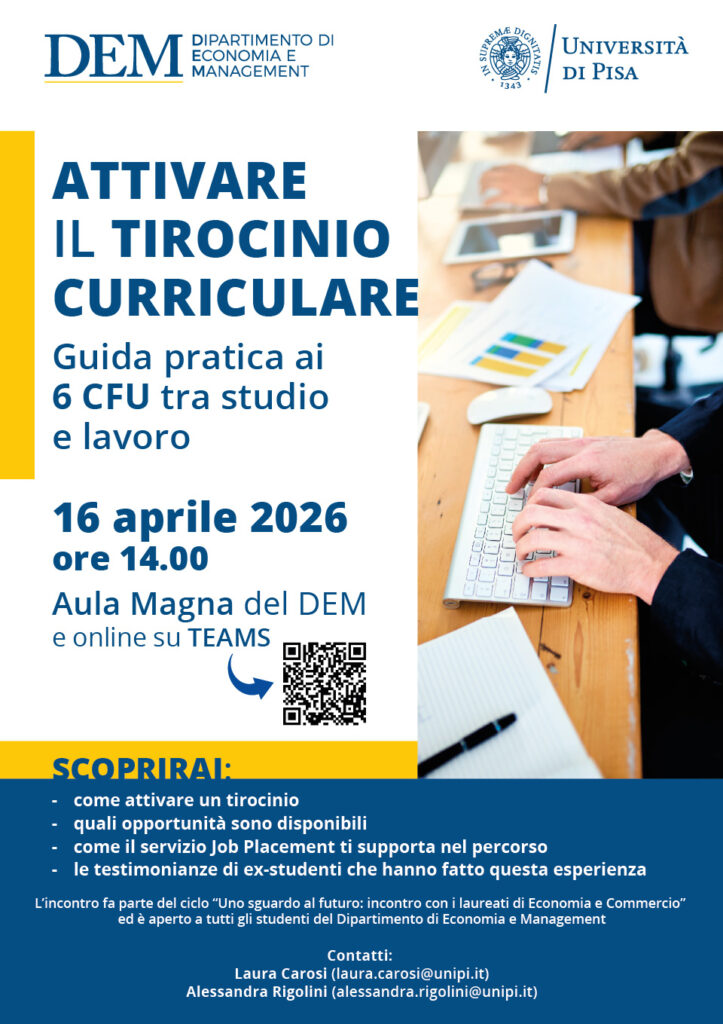 [Unipi] Attiva il tirocinio curriculare: guida pratica ai 6 CFU tra studio e lavoro